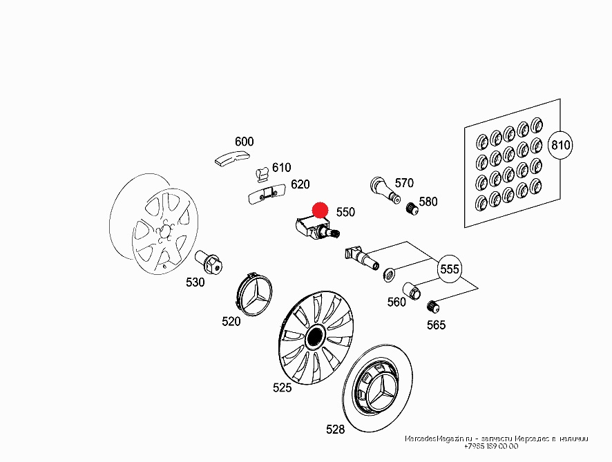 Датчик давления шин мерседес w213