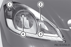 Замена ламп ближнего света Mercedes-Benz W212 (2012) дорестайлинг
