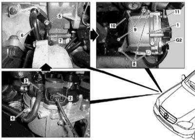 Mercedes W210 Замена генератор на моторе M104 / Mercedes W210 Replacement Alternator on M104 Engine