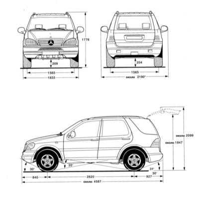 Разборка Mercedes ML W163